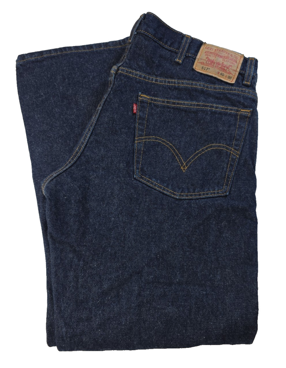 Levi's 517 Boot Cut Jeans Mens 40x30 Dark Wash Denim Western Cowboy Classic